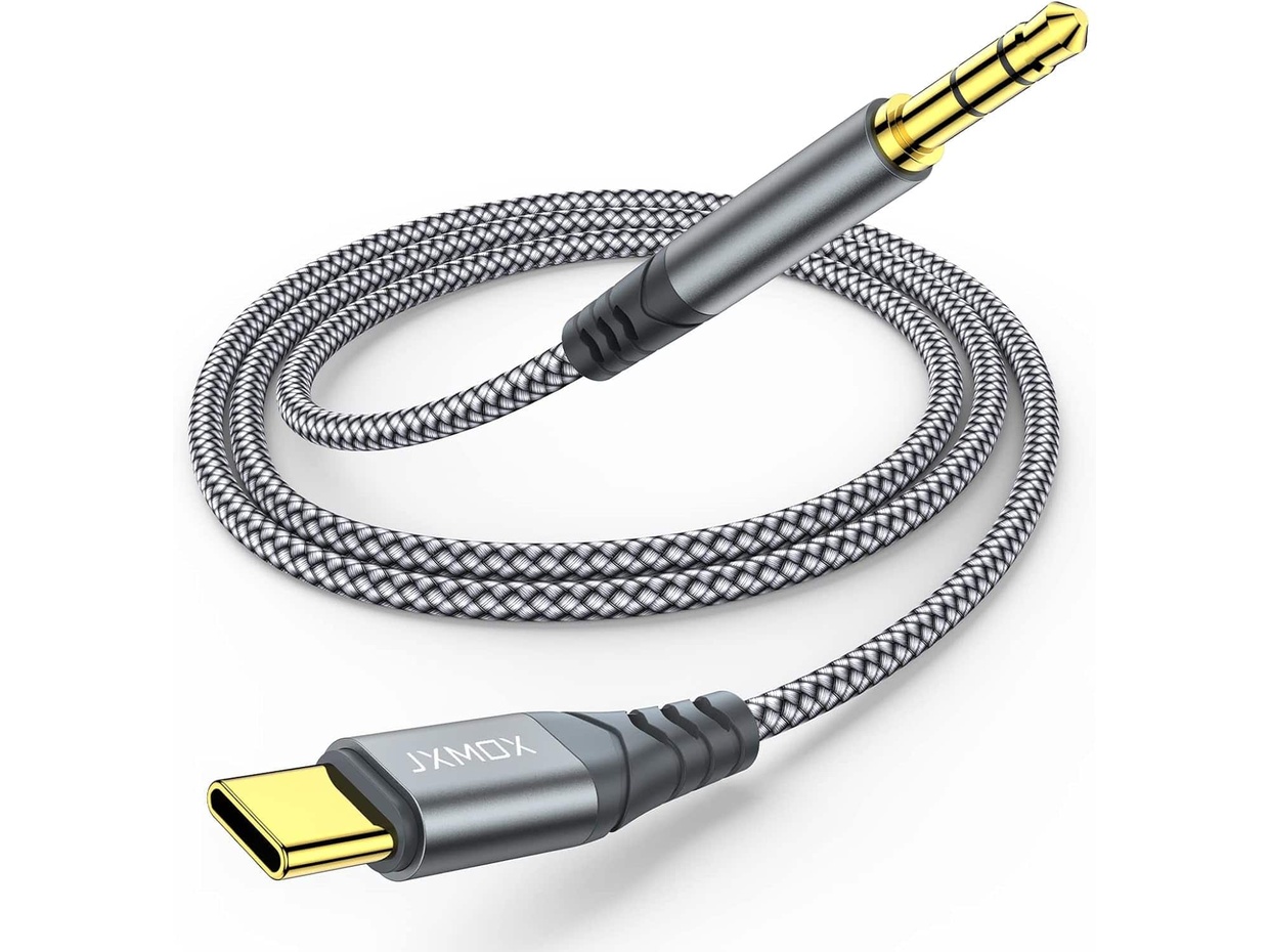 JXMOX USB-C to 3.5 mm audio aux cable
