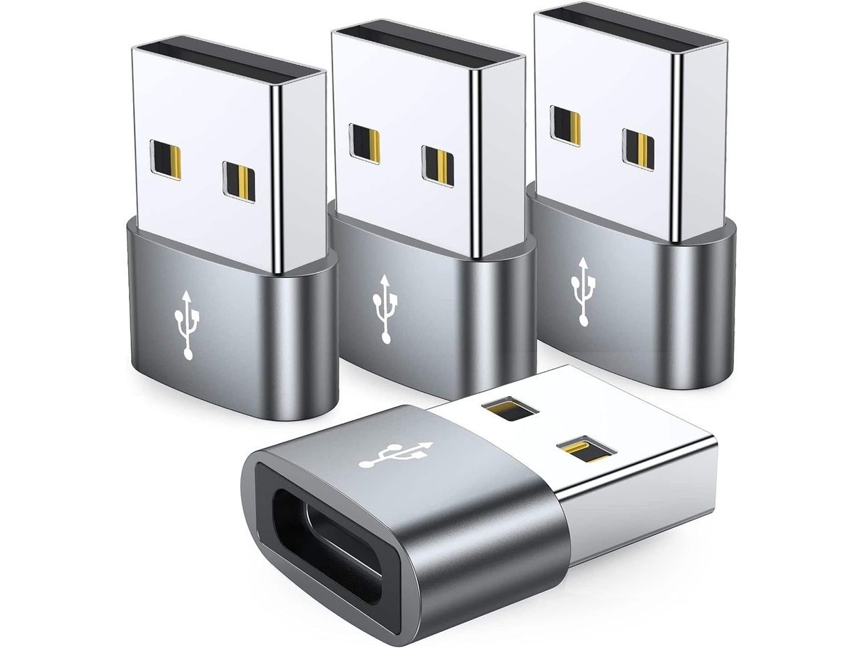 JXMOX USB-C female to USB-A male adapter